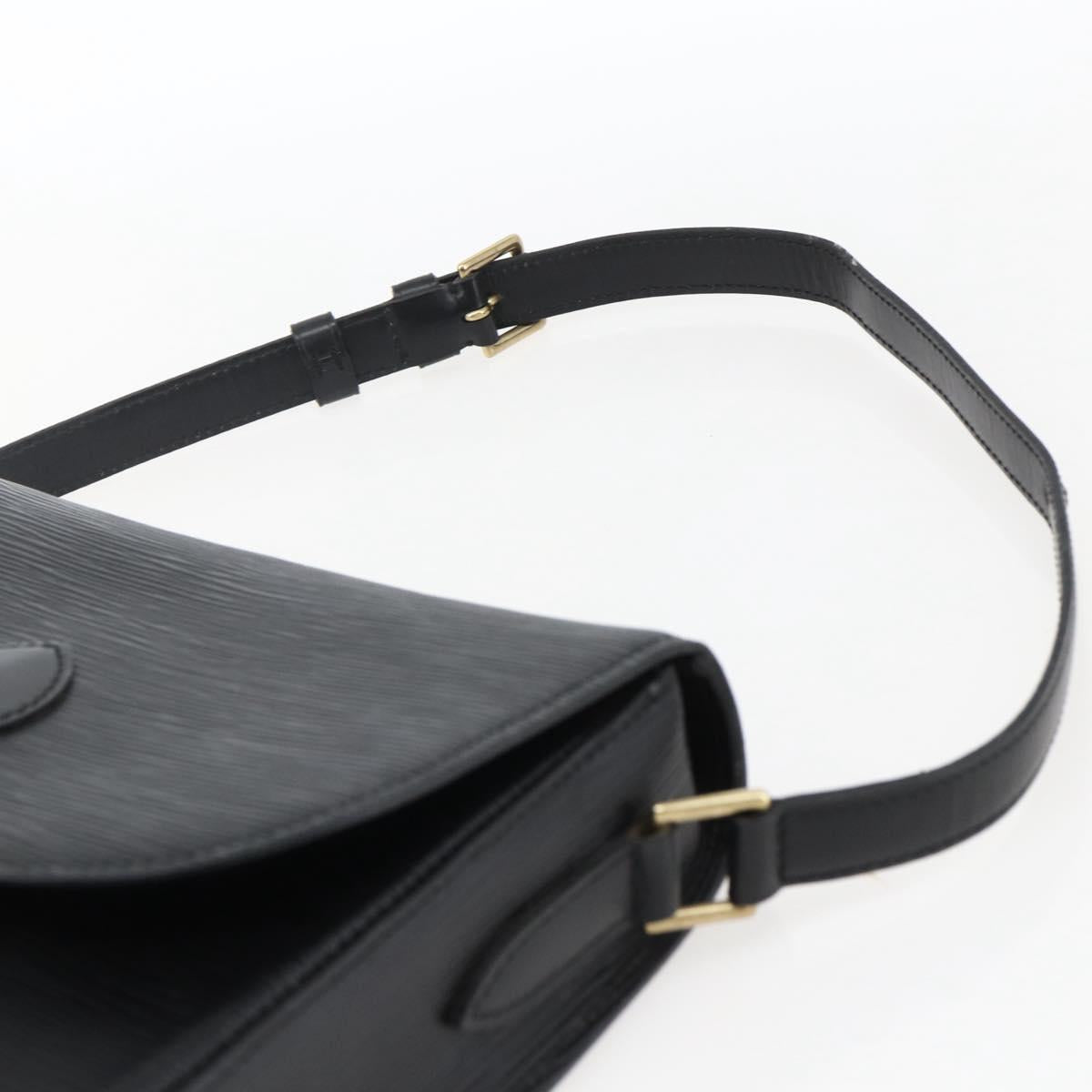 LOUIS VUITTON Epi Saint Cloud GM Shoulder Bag Black Noir M52192 LV Auth 170192