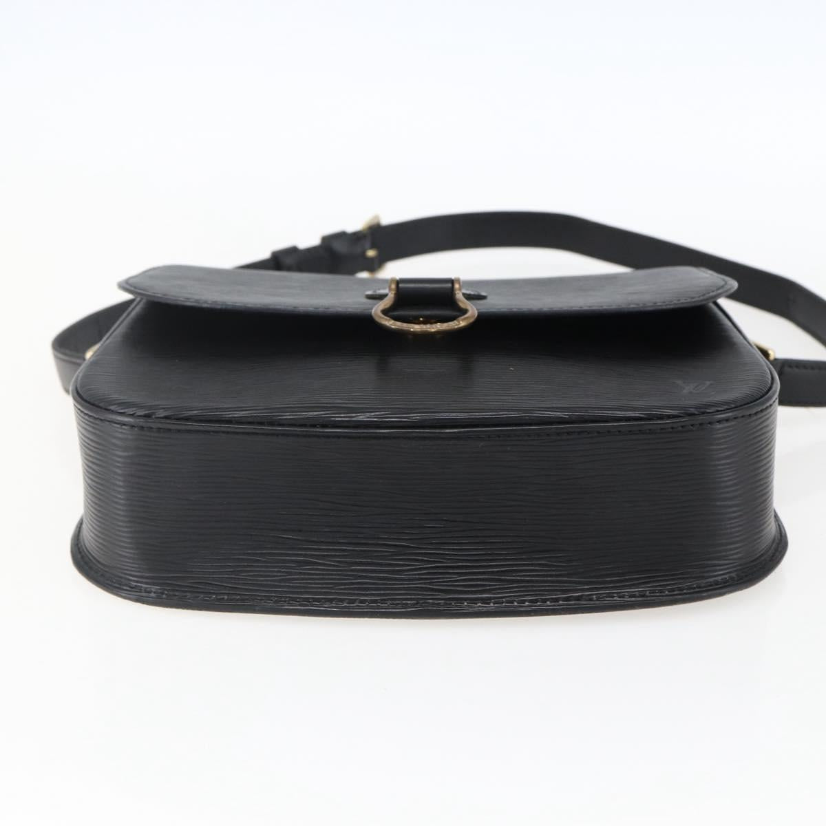 LOUIS VUITTON Epi Saint Cloud GM Shoulder Bag Black Noir M52192 LV Auth 170192