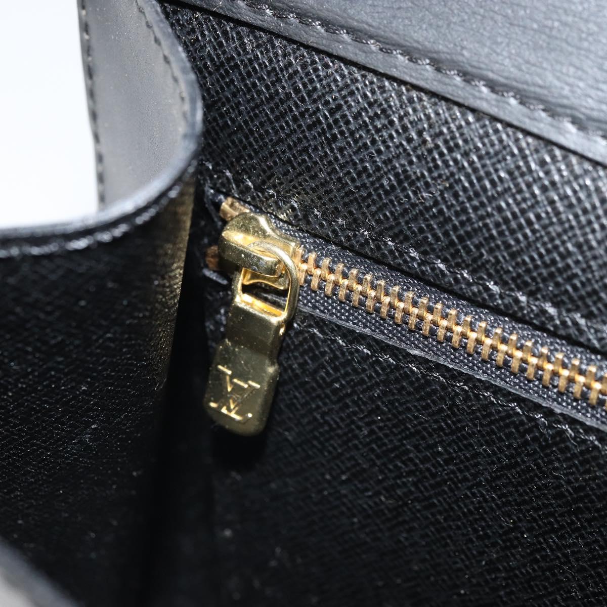 LOUIS VUITTON Epi Art Deco Clutch Bag Black M52632 LV Auth 170193