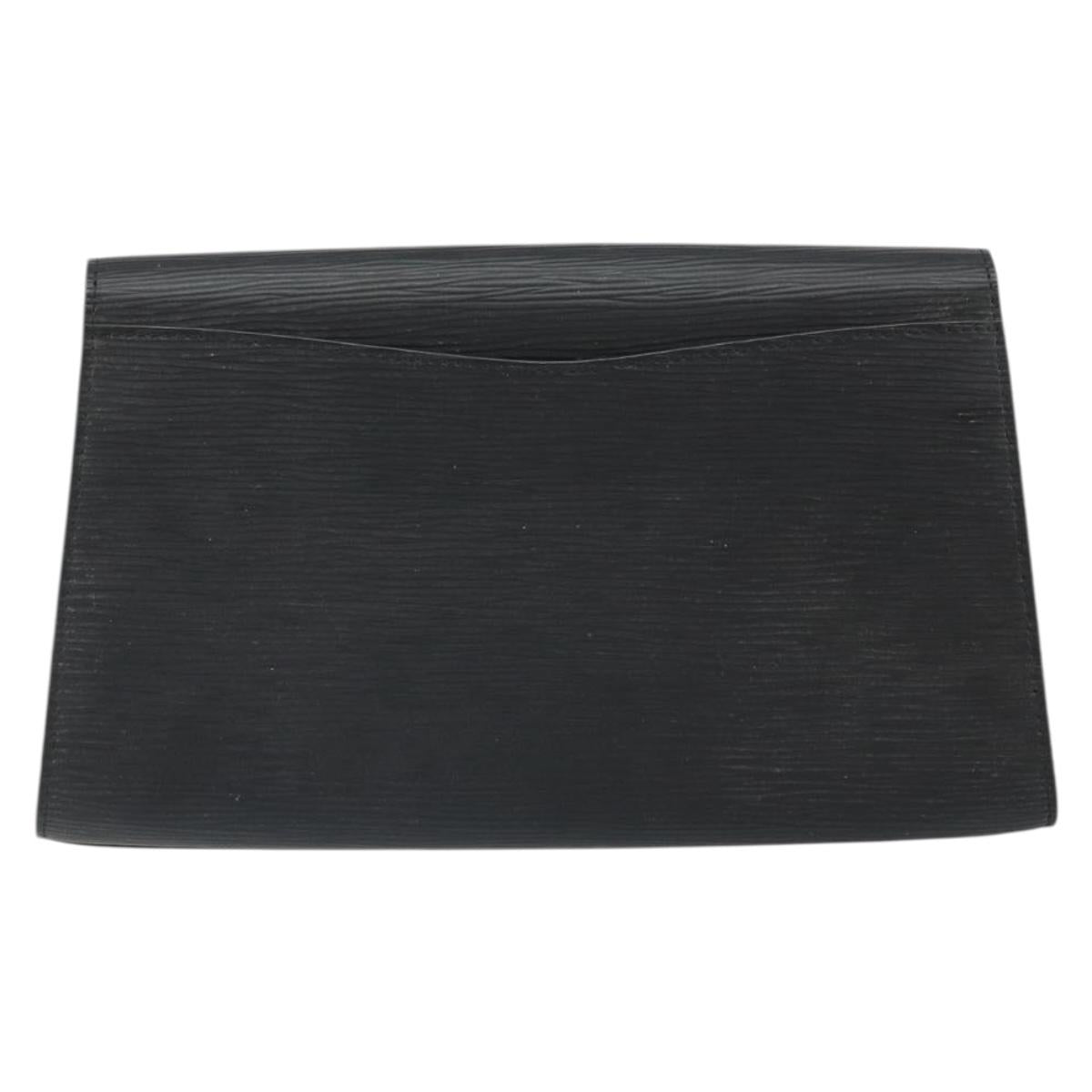 LOUIS VUITTON Epi Art Deco Clutch Bag Black M52632 LV Auth 170193