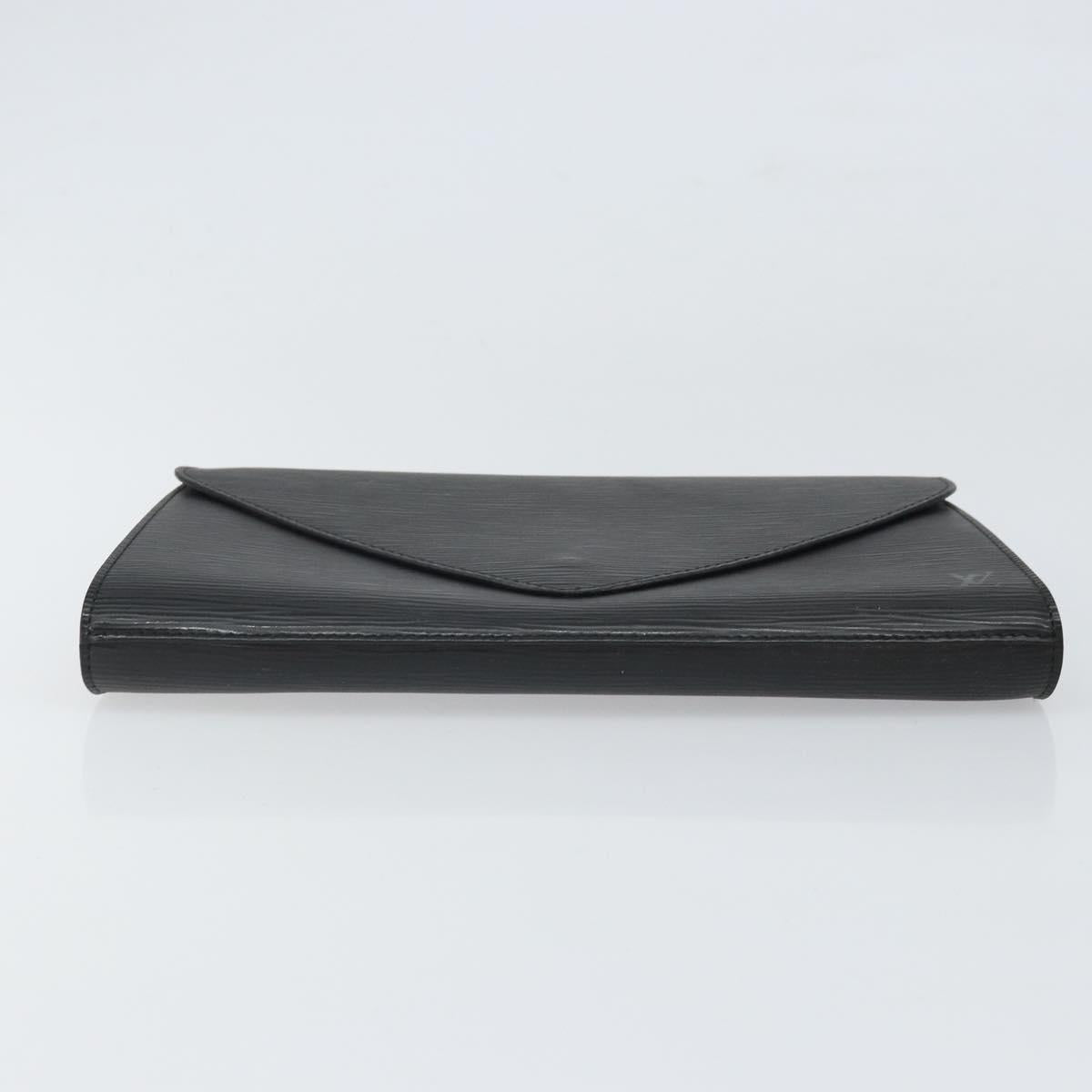 LOUIS VUITTON Epi Art Deco Clutch Bag Black M52632 LV Auth 170193