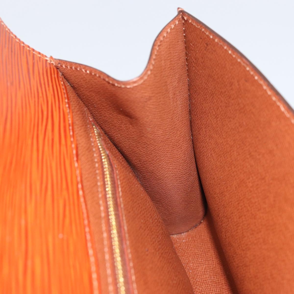 LOUIS VUITTON Epi Art Deco Clutch Bag Brown M52633 LV Auth 170194