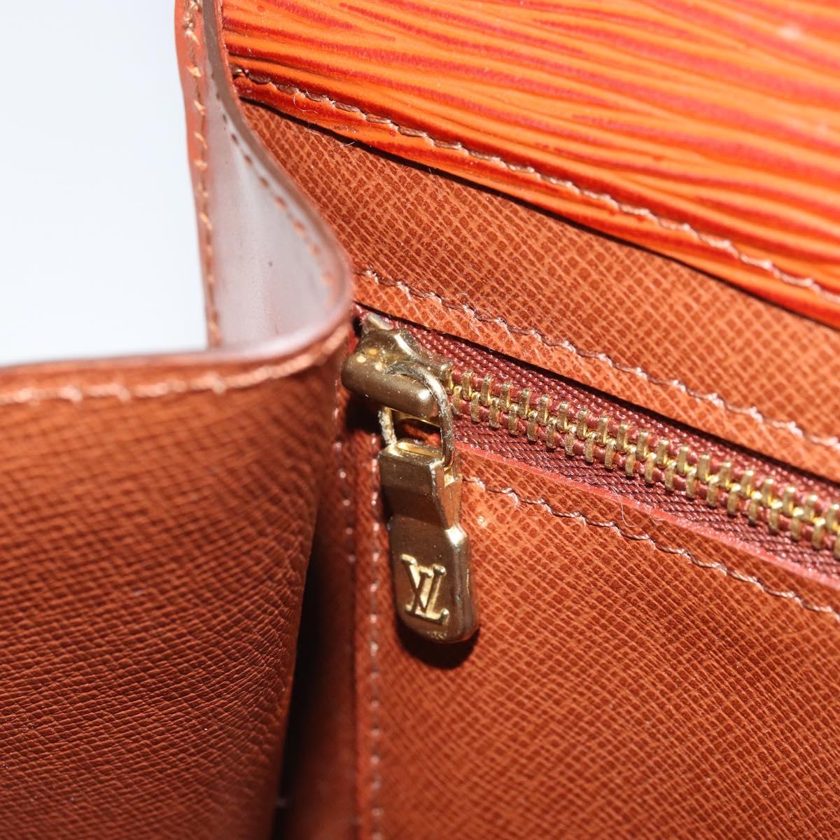 LOUIS VUITTON Epi Art Deco Clutch Bag Brown M52633 LV Auth 170194