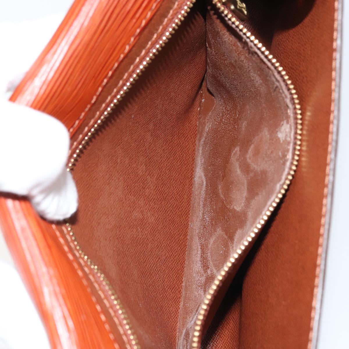 LOUIS VUITTON Epi Art Deco Clutch Bag Brown M52633 LV Auth 170194