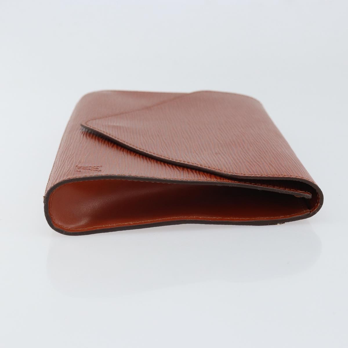 LOUIS VUITTON Epi Art Deco Clutch Bag Brown M52633 LV Auth 170194