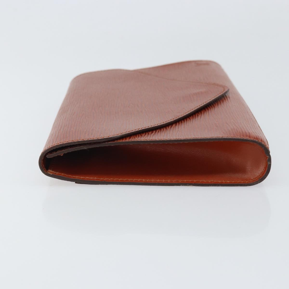 LOUIS VUITTON Epi Art Deco Clutch Bag Brown M52633 LV Auth 170194