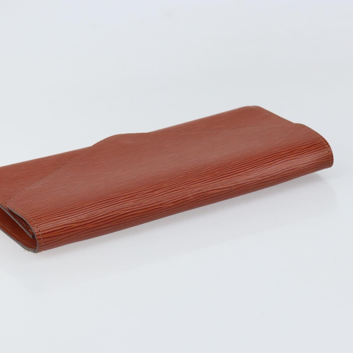 LOUIS VUITTON Epi Art Deco Clutch Bag Brown M52633 LV Auth 170194