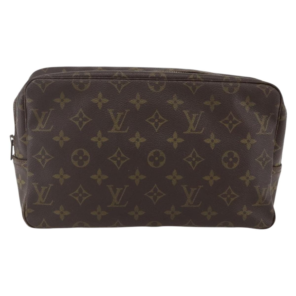 LOUIS VUITTON Monogram Trousse Toilette 28 Clutch Bag M47522 LV Auth 170197