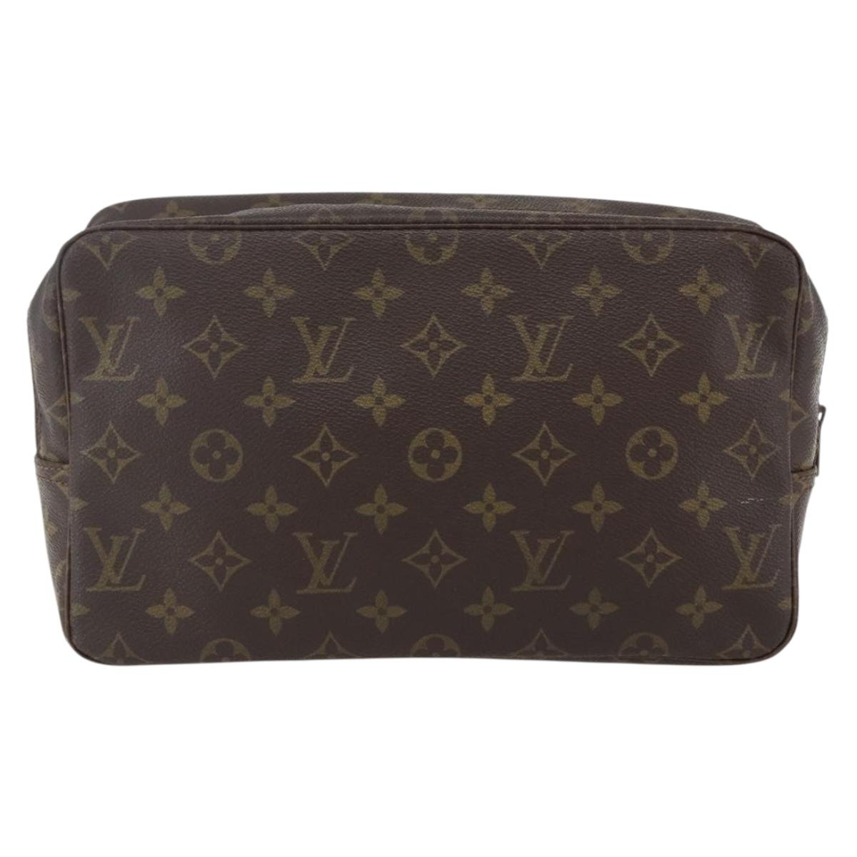 LOUIS VUITTON Monogram Trousse Toilette 28 Clutch Bag M47522 LV Auth 170197