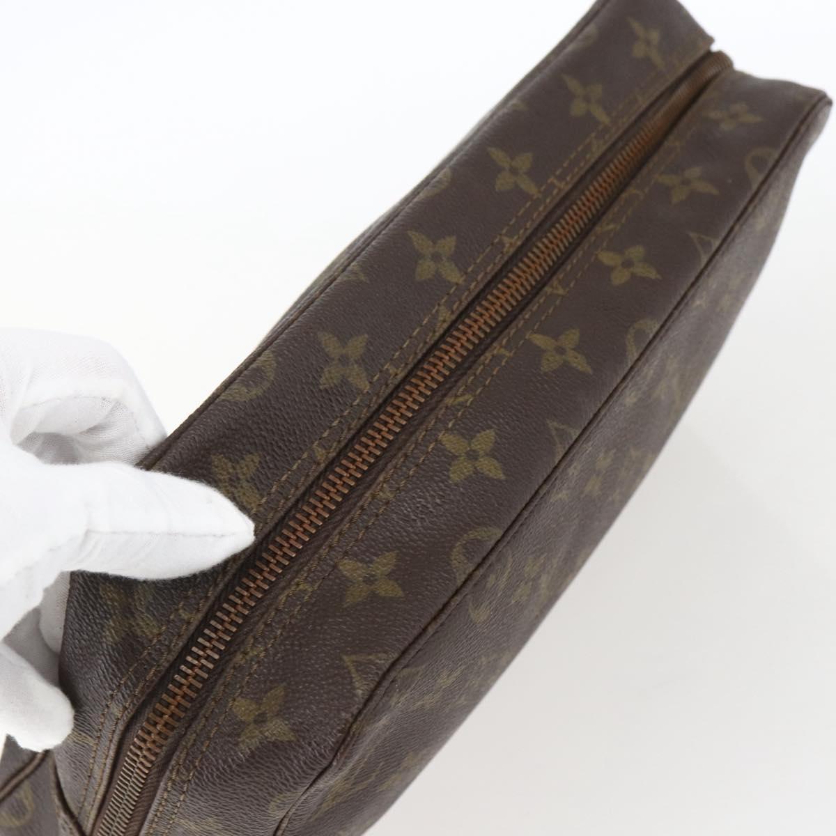 LOUIS VUITTON Monogram Trousse Toilette 28 Clutch Bag M47522 LV Auth 170197