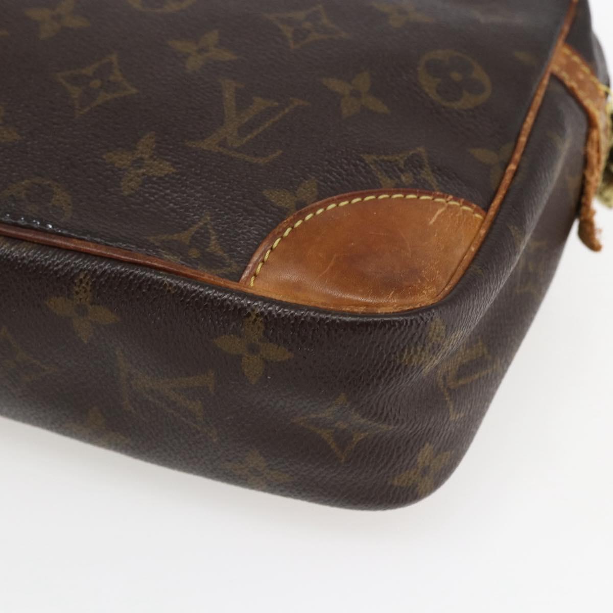 LOUIS VUITTON Monogram Compiegne 28 Clutch Bag M51845 LV Auth 170209