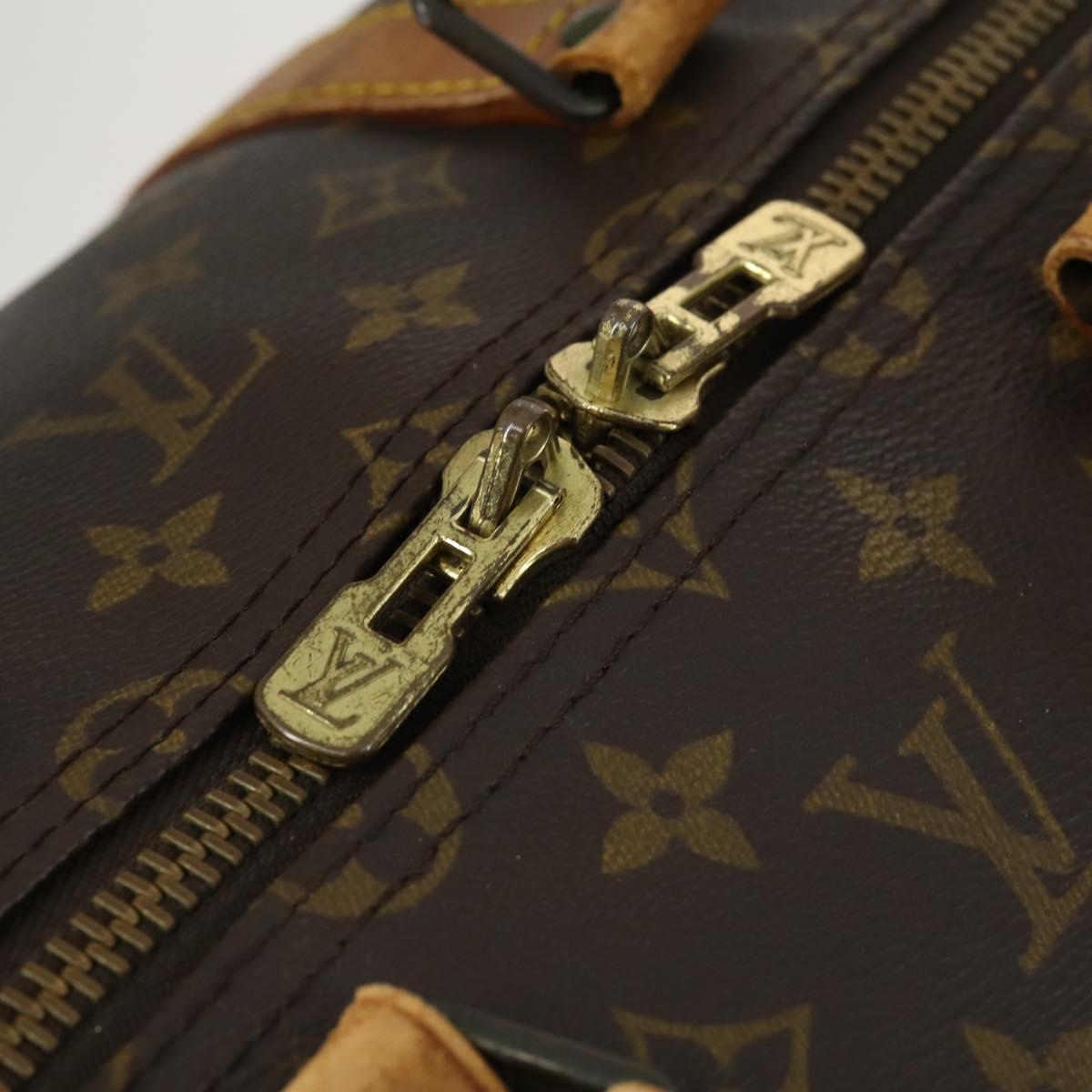 LOUIS VUITTON Monogram Keepall Bandouliere 55 Boston Bag M41414 LV Auth 170219