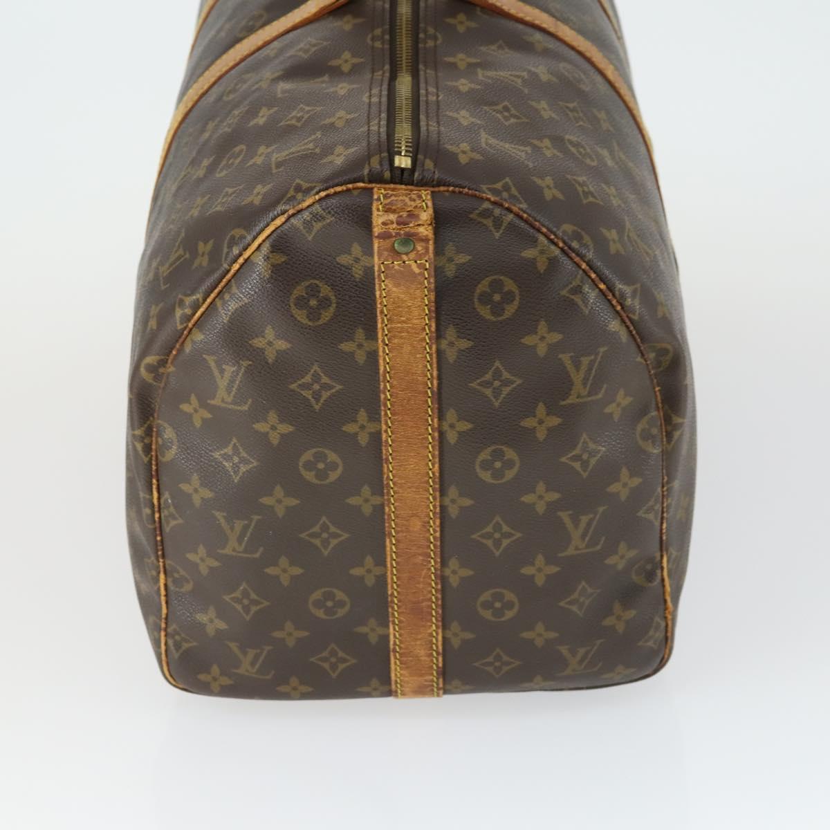LOUIS VUITTON Monogram Keepall Bandouliere 55 Boston Bag M41414 LV Auth 170219