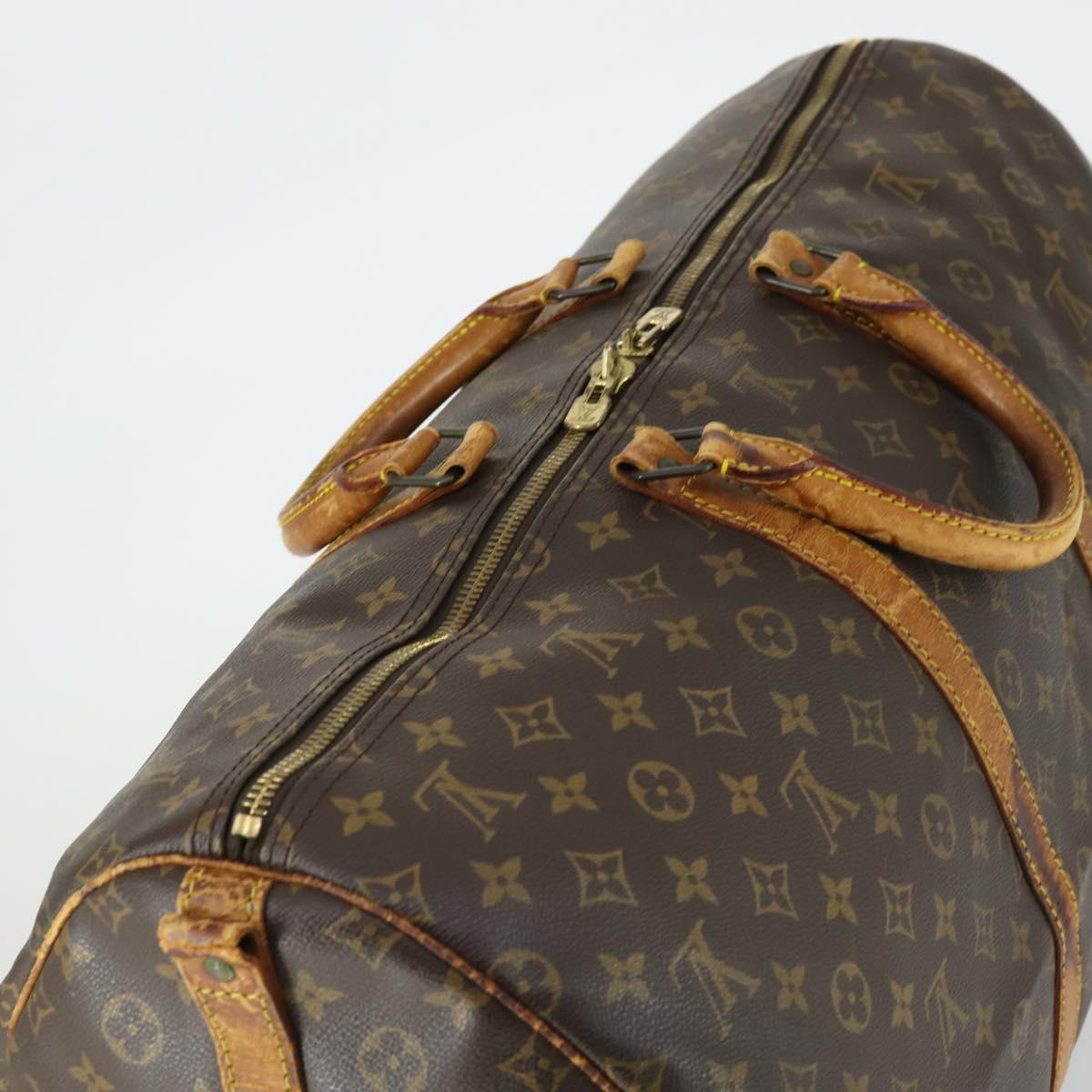 LOUIS VUITTON Monogram Keepall Bandouliere 55 Boston Bag M41414 LV Auth 170219
