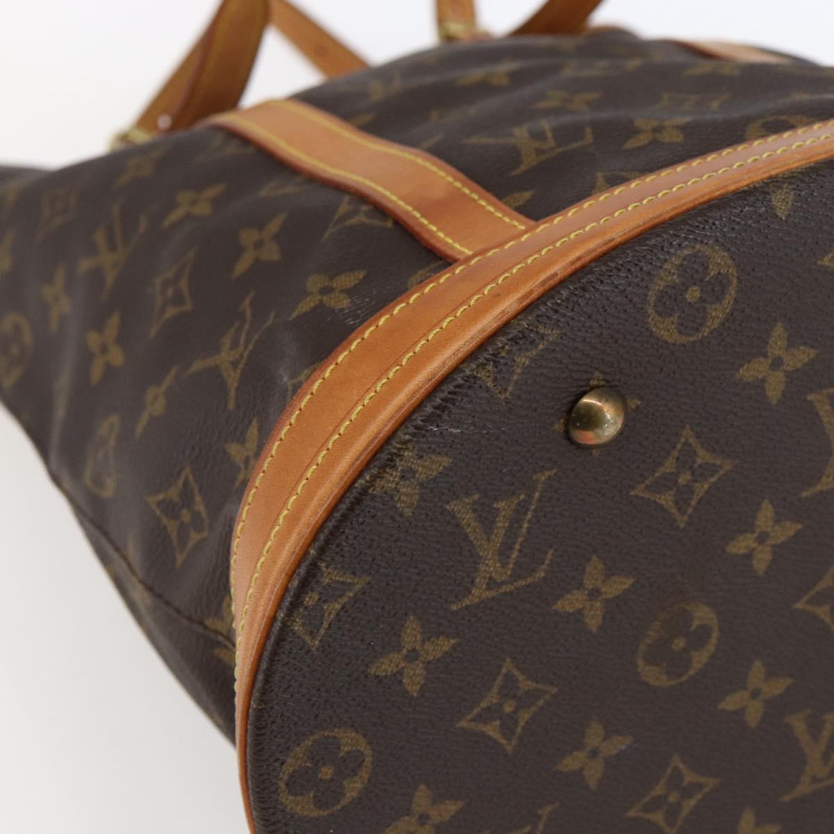 LOUIS VUITTON Monogram Bucket GM Shoulder Bag M42236 LV Auth 170223