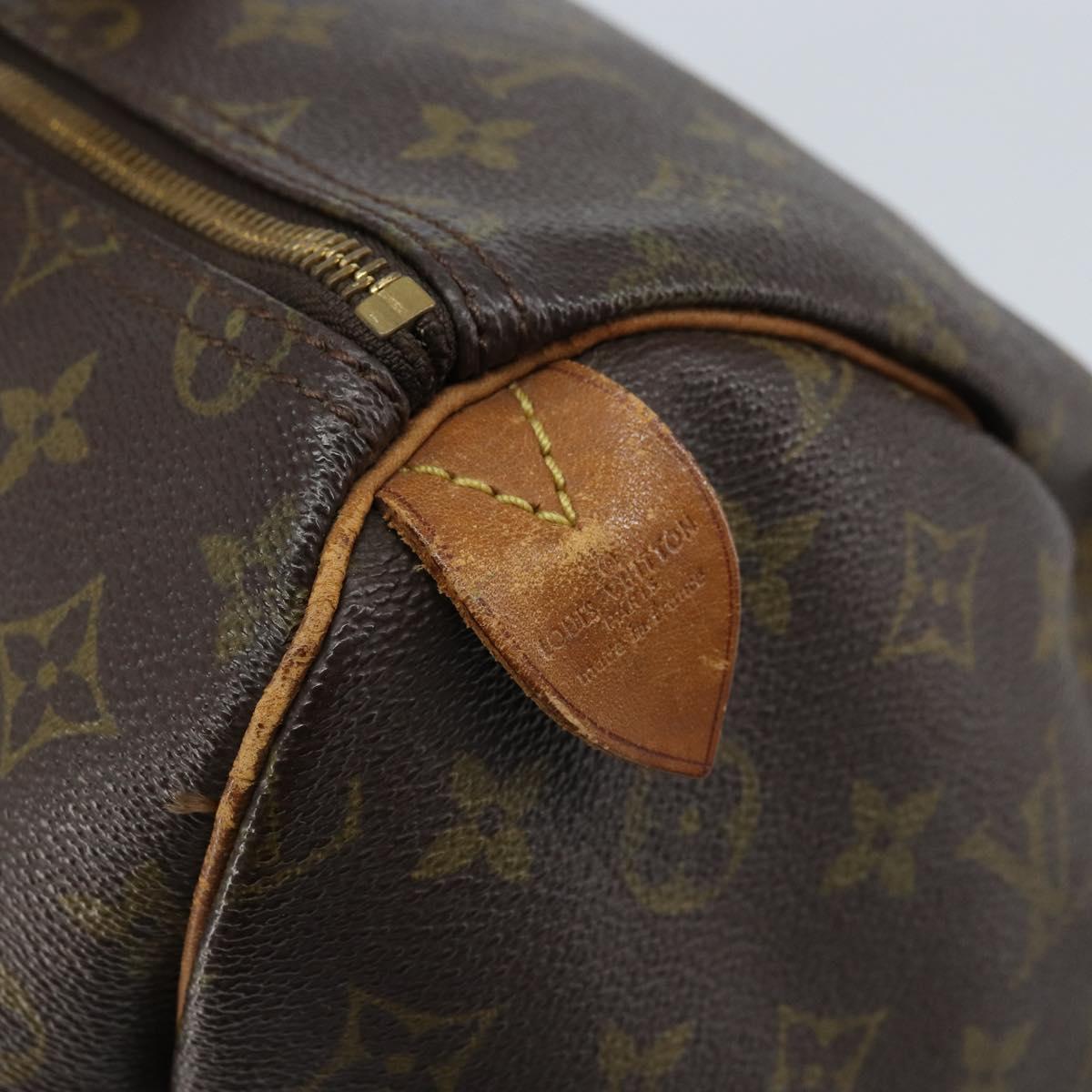 LOUIS VUITTON Monogram Speedy 35 Hand Bag M41524 LV Auth 170231A