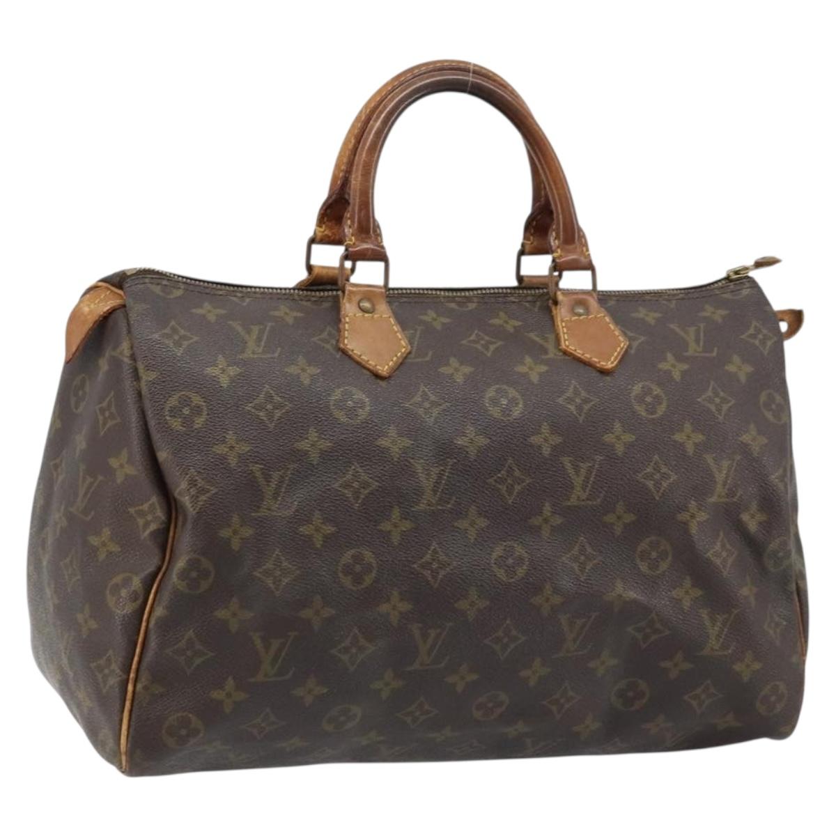 LOUIS VUITTON Monogram Speedy 35 Hand Bag M41524 LV Auth 170231A