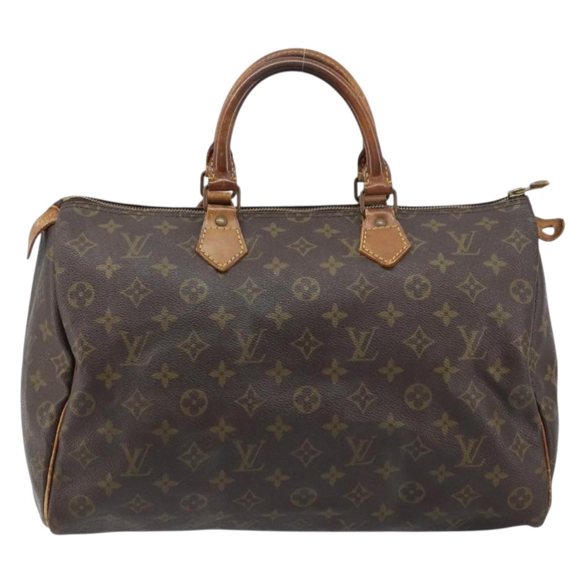 LOUIS VUITTON Monogram Speedy 35 Hand Bag M41524 LV Auth 170231A