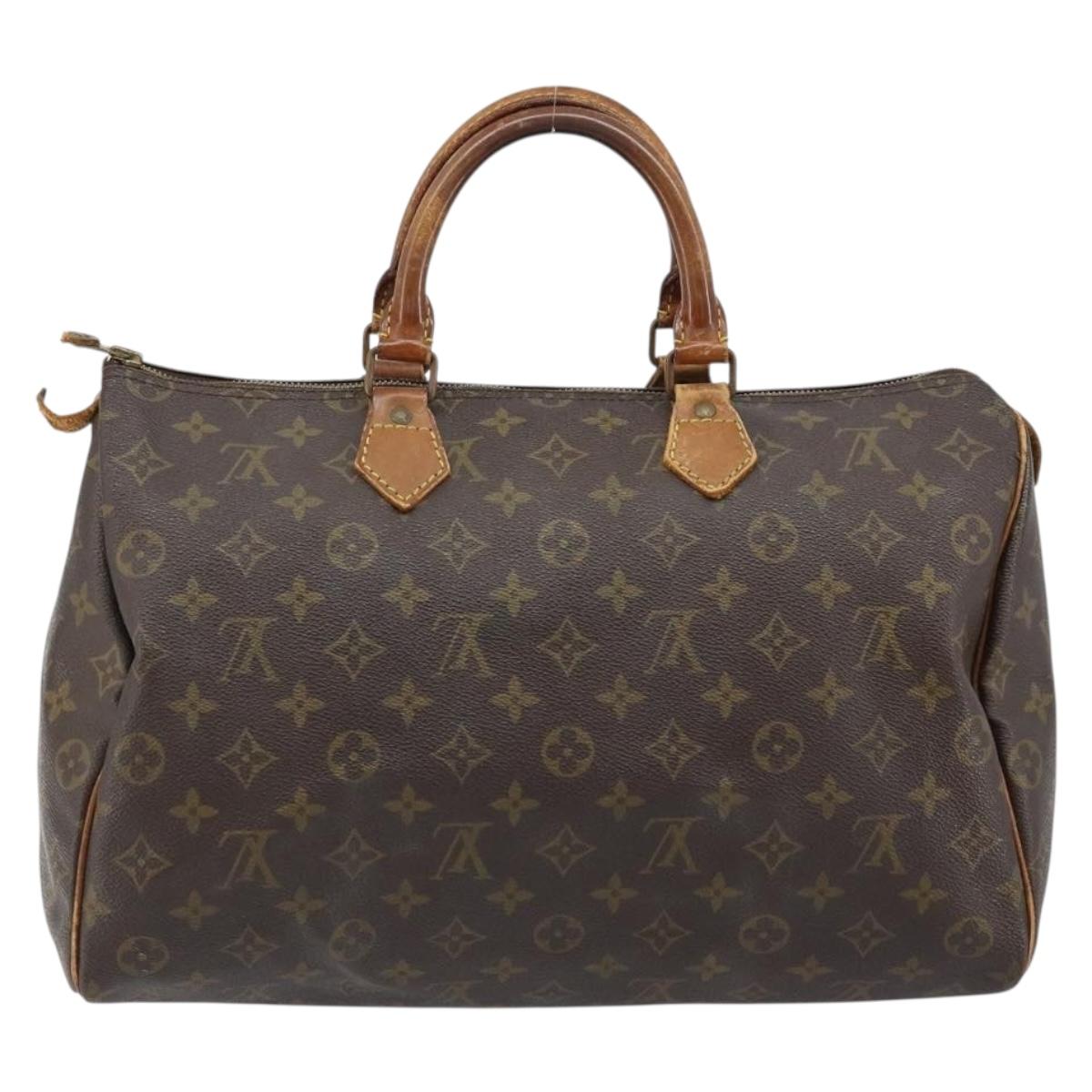 LOUIS VUITTON Monogram Speedy 35 Hand Bag M41524 LV Auth 170231A