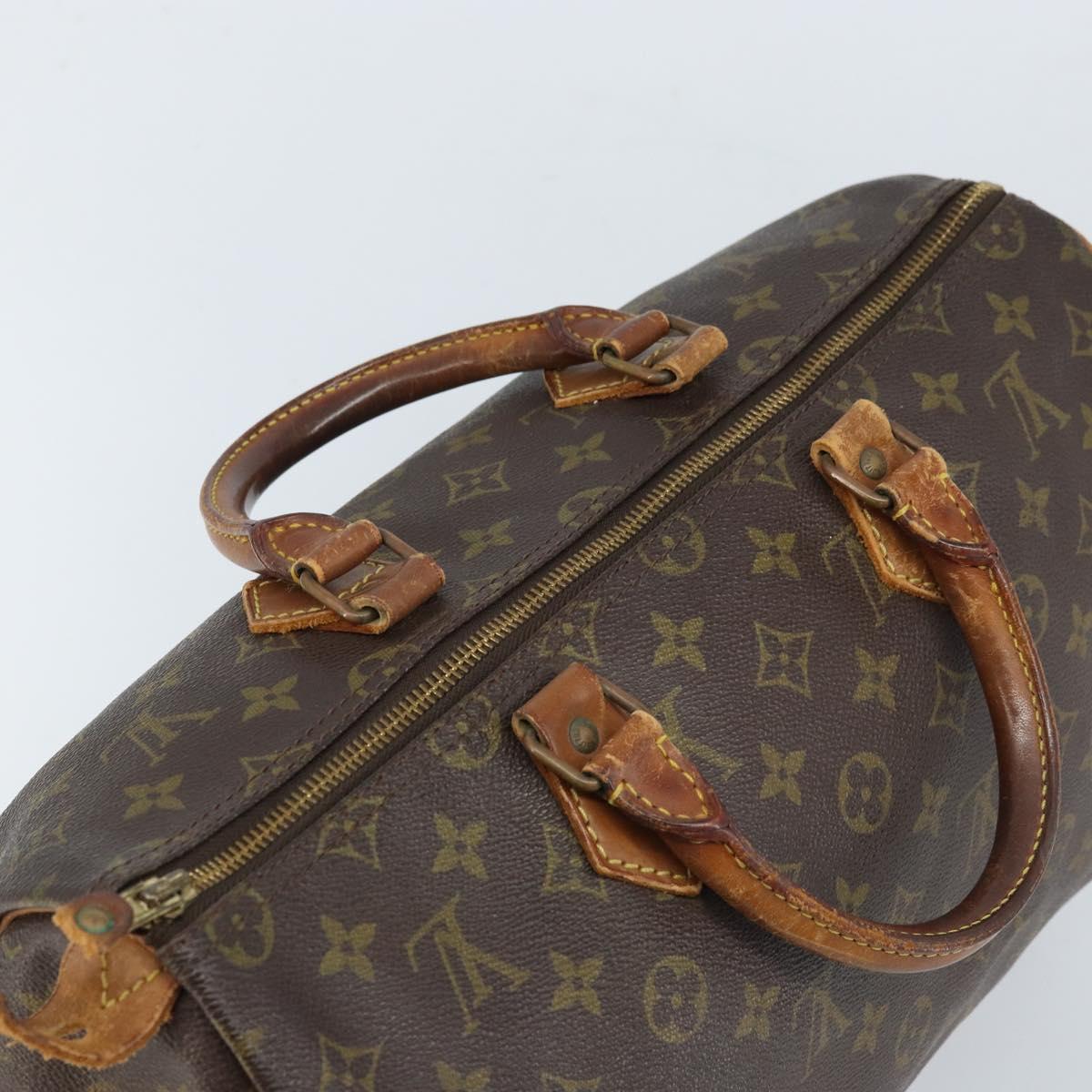 LOUIS VUITTON Monogram Speedy 35 Hand Bag M41524 LV Auth 170231A