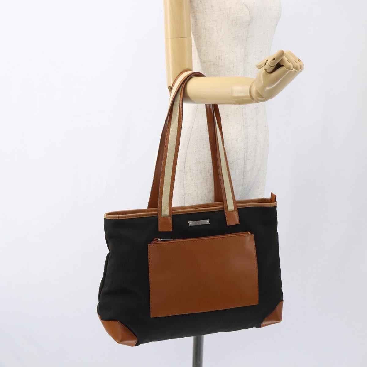 GUCCI Tote Bag Canvas Brown 019 04565 1956 Auth 170250