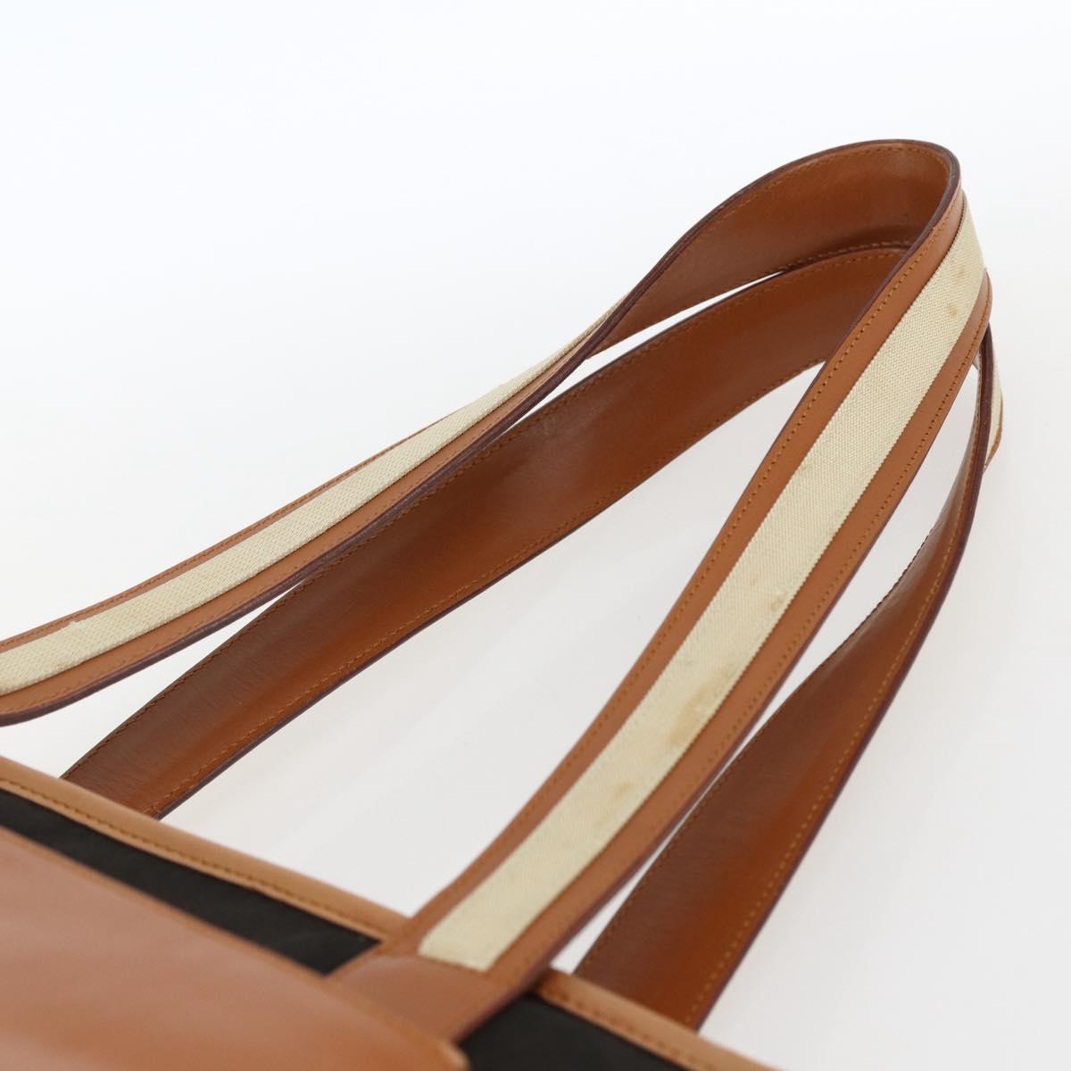 GUCCI Tote Bag Canvas Brown 019 04565 1956 Auth 170250