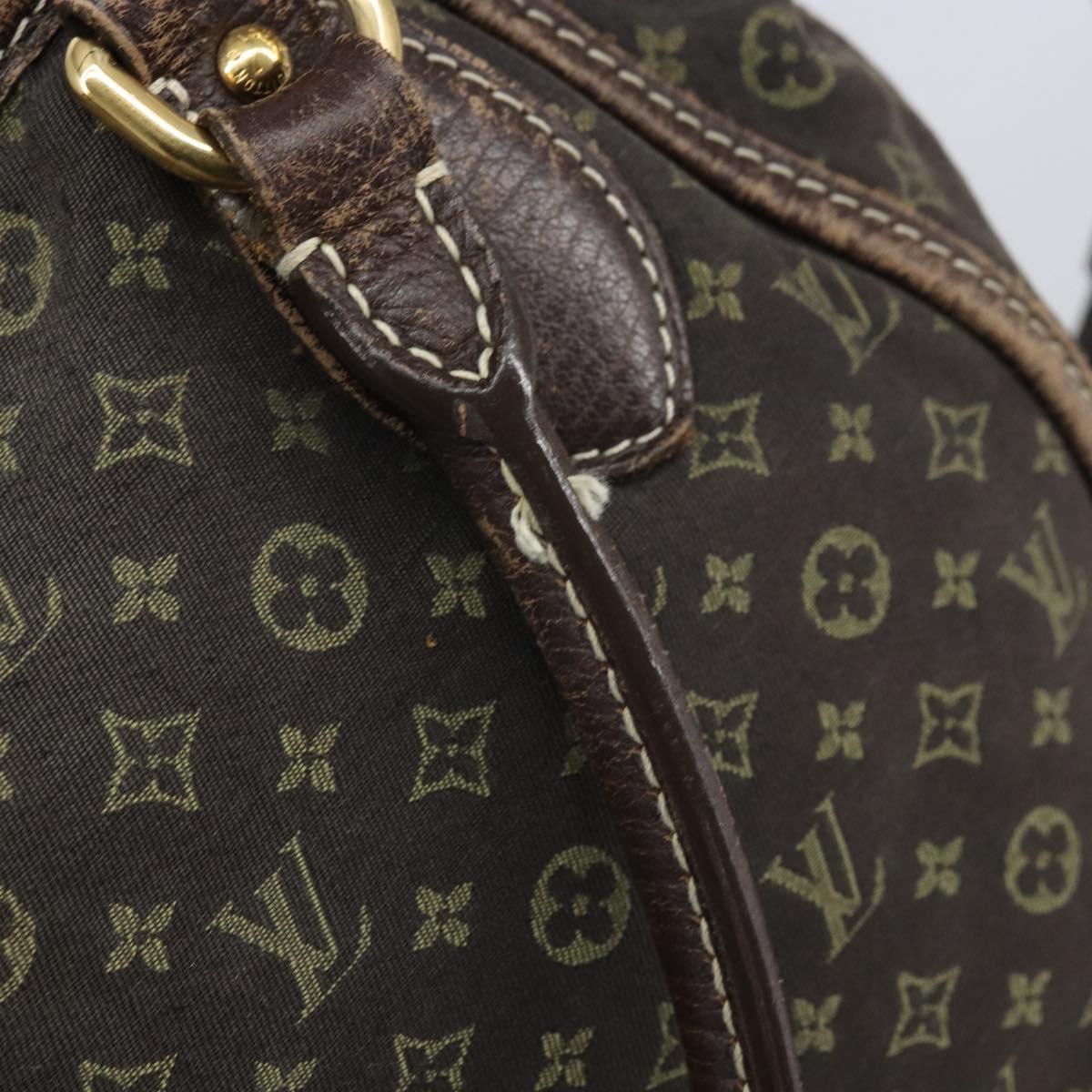 LOUIS VUITTON Monogram Mini Lin Buzasu Anjoul Bag Brown M95617 LV Auth 170251