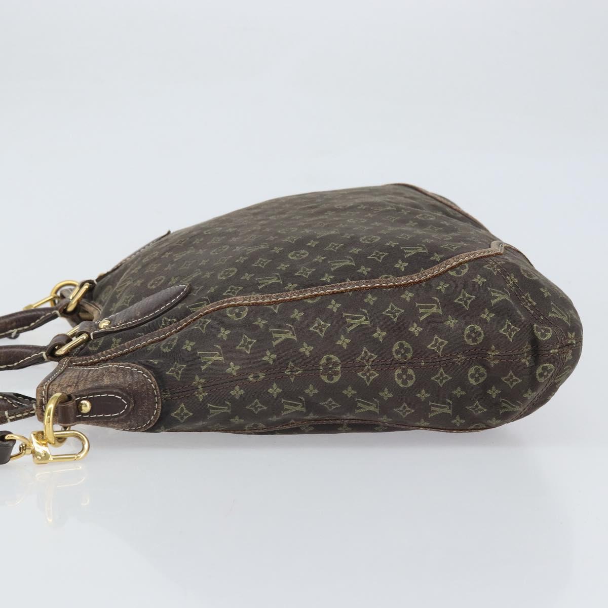 LOUIS VUITTON Monogram Mini Lin Buzasu Anjoul Bag Brown M95617 LV Auth 170251