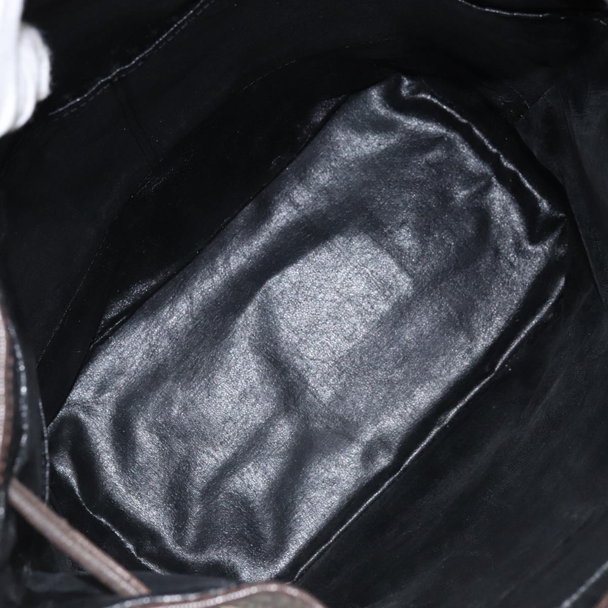 Burberrys Nova Check Shoulder Bag Canvas Beige Gold Auth 170252