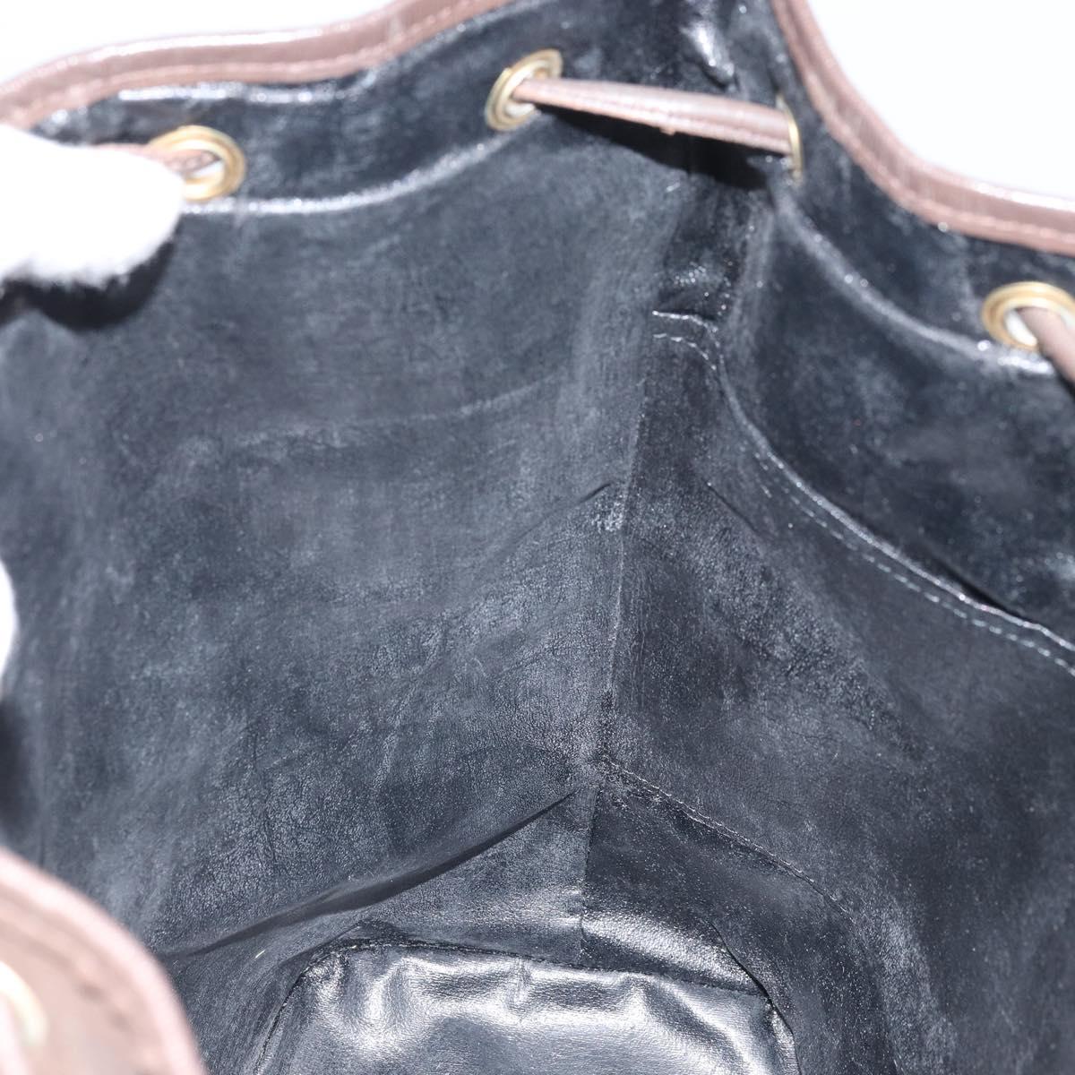 Burberrys Nova Check Shoulder Bag Canvas Beige Gold Auth 170252