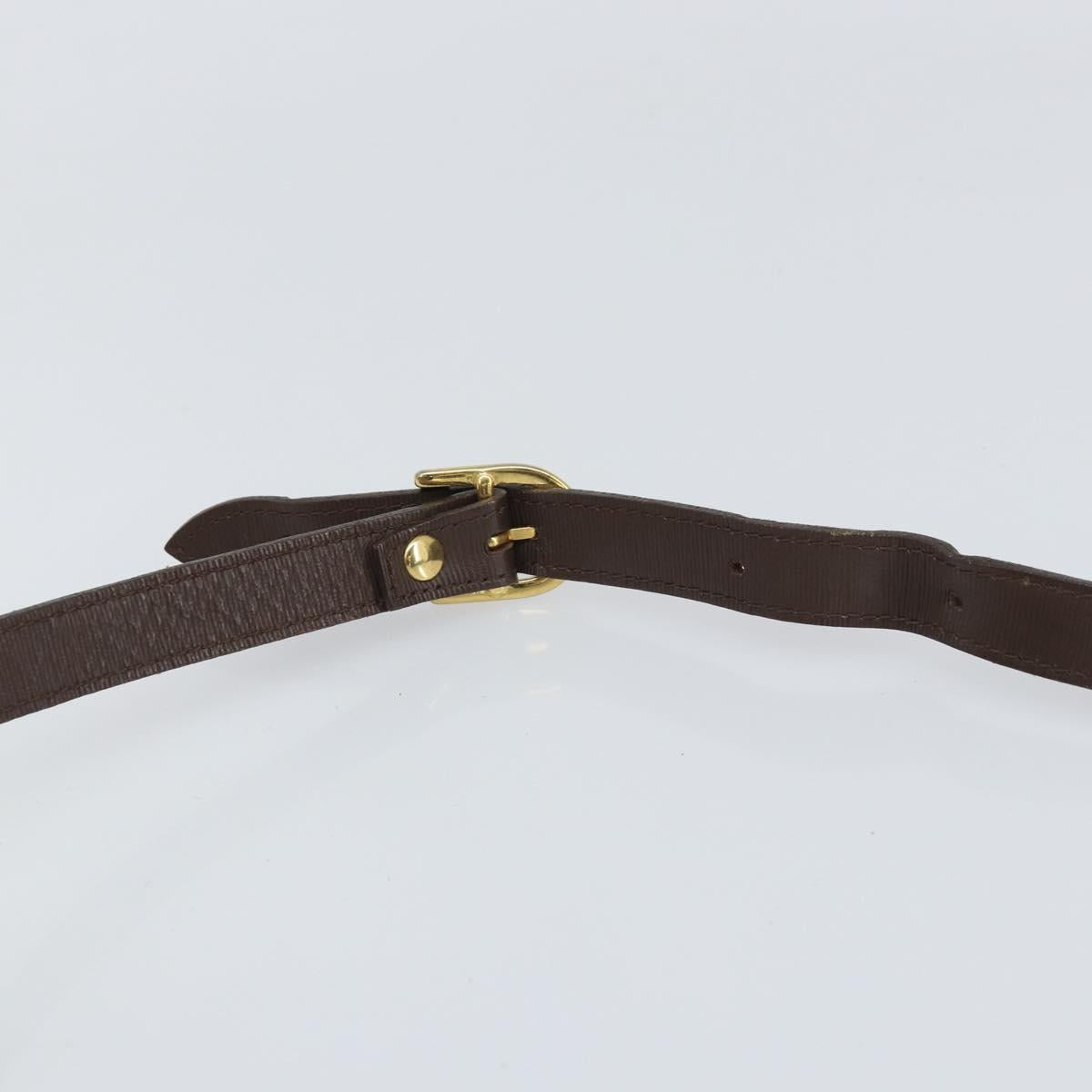 Burberrys Nova Check Shoulder Bag Canvas Beige Gold Auth 170252