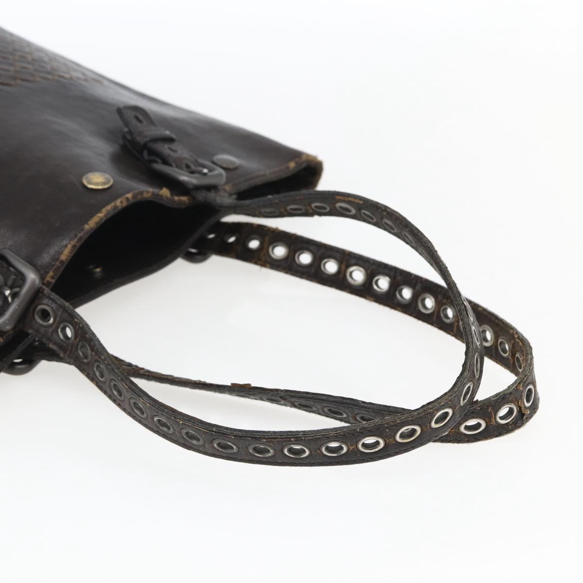 BOTTEGA VENETA INTRECCIATO Tote Bag Leather Brown Auth 170253