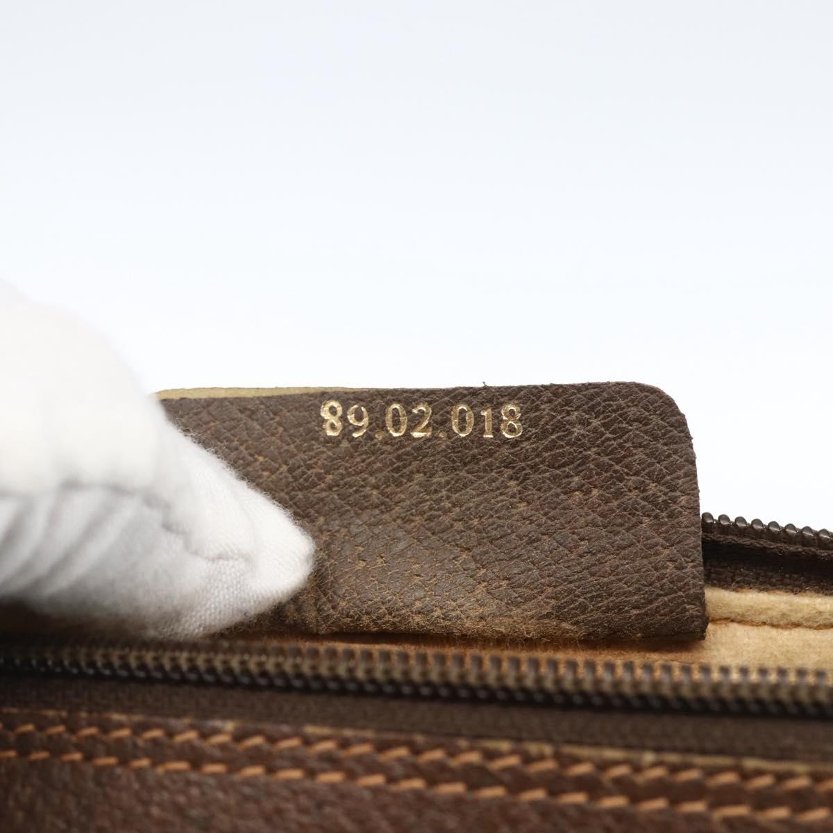 GUCCI GG Supreme Web Sherry Line Bag PVC Beige Gold 89 02 018 Auth 170267