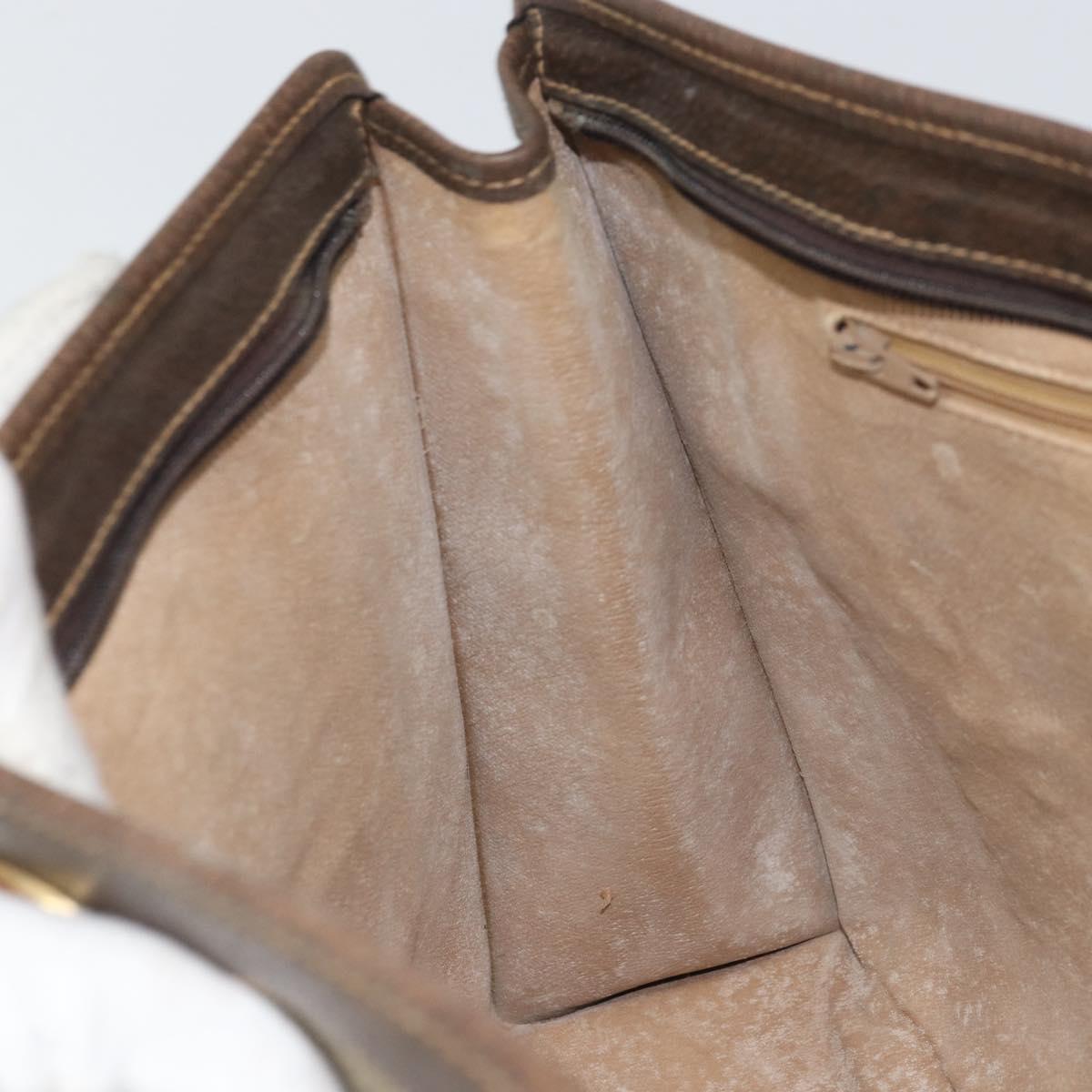 GUCCI GG Supreme Web Sherry Line Hand Bag PVC Beige Gold 010 378 Auth 170272