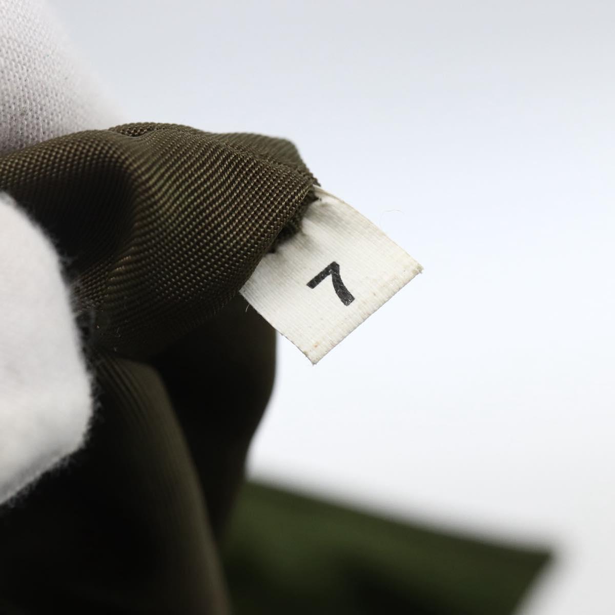 PRADA Hand Bag Nylon Green Auth 170274