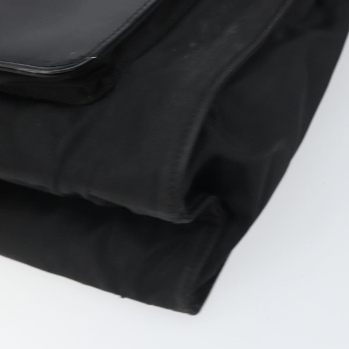 PRADA Hand Bag Patent leather Black Auth 170277