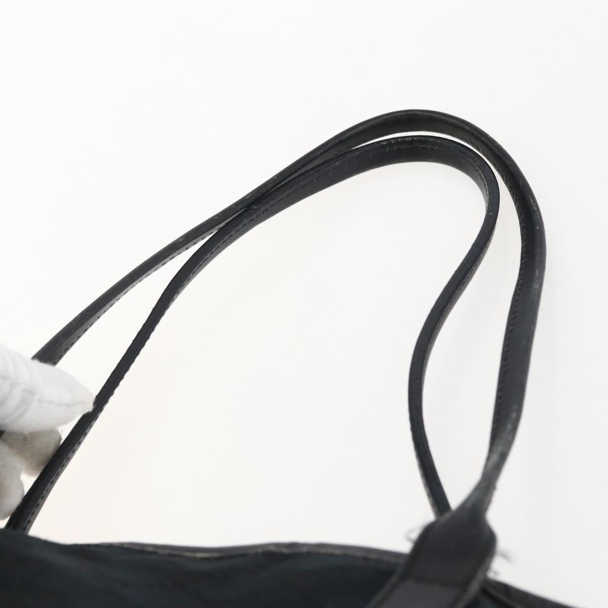 GUCCI GG Canvas Tote Bag Black Gold 169946 Auth 170305