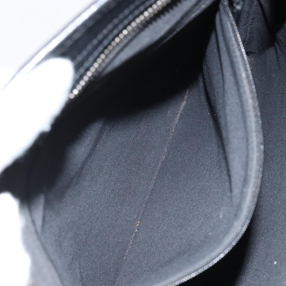 GUCCI GG Canvas Shoulder Bag Black Silver 113013 Auth 170306