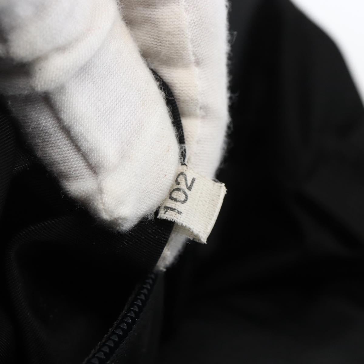 PRADA Hand Bag Nylon Black Silver Auth 170309