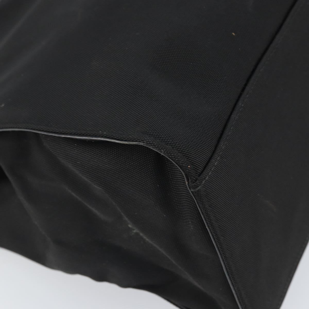 GUCCI Bamboo Tote Bag Nylon Black Silver 002 1010 Auth 170315