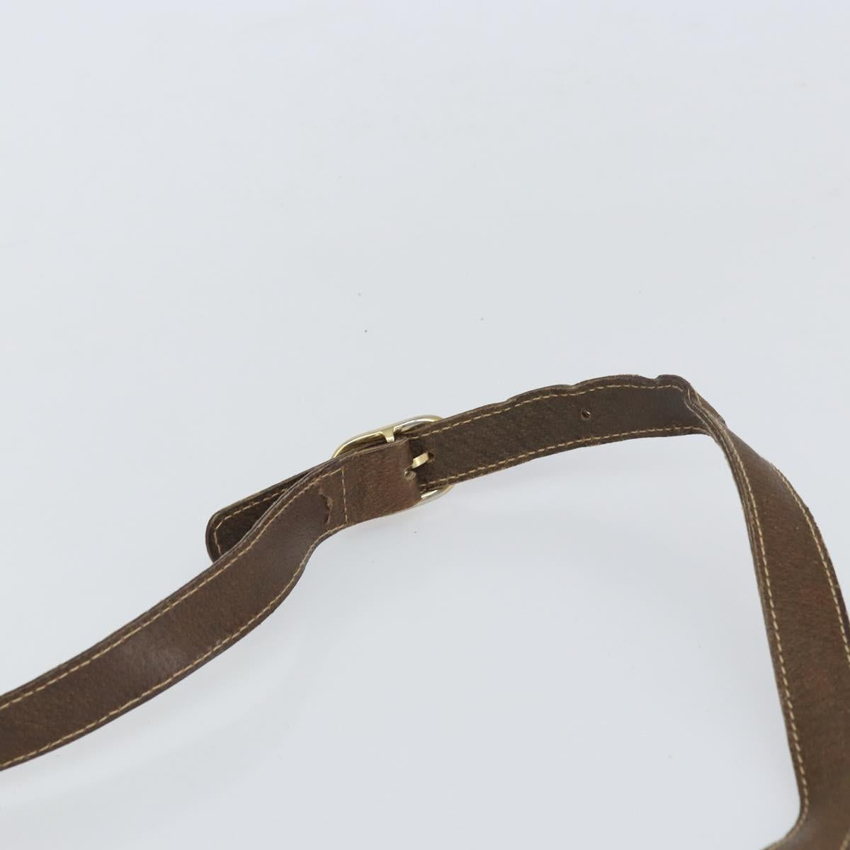 GUCCI GG Supreme Web Sherry Line Shoulder Bag PVC Beige Red Auth 170320