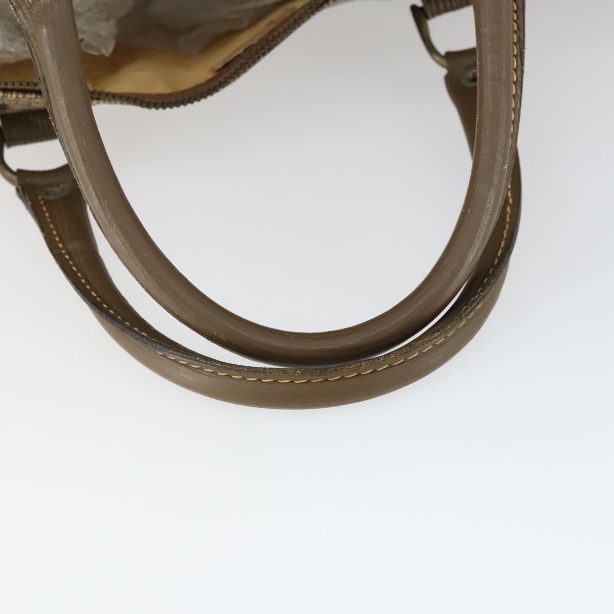 FENDI Zucchino Canvas Boston Bag Brown Auth 170329