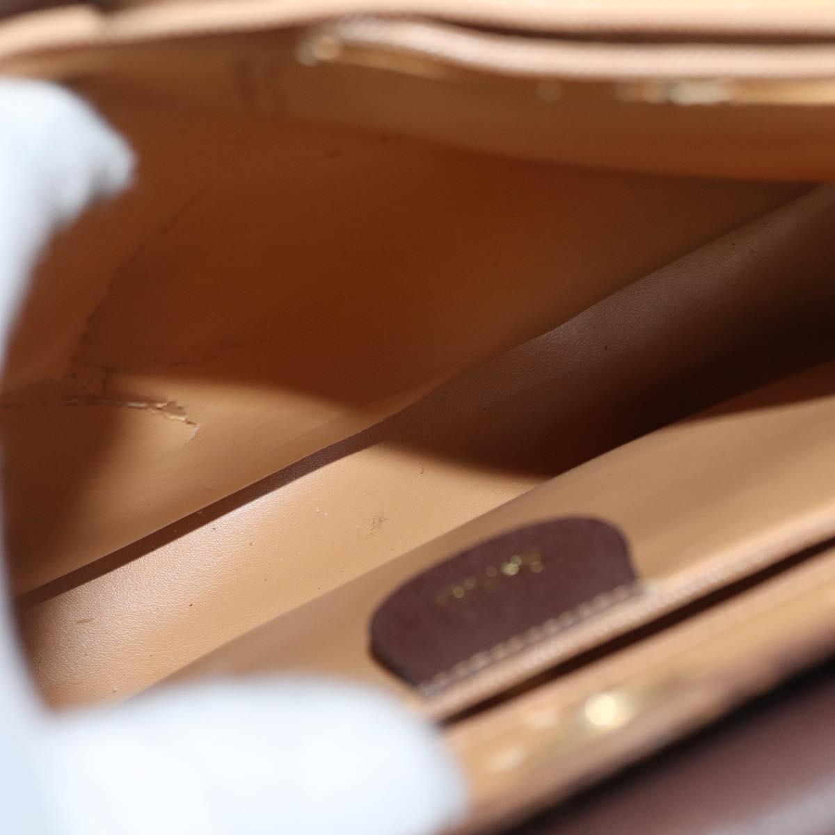 GUCCI Bamboo Tote Bag Leather Brown Gold 002 2865 0260 Auth 170330