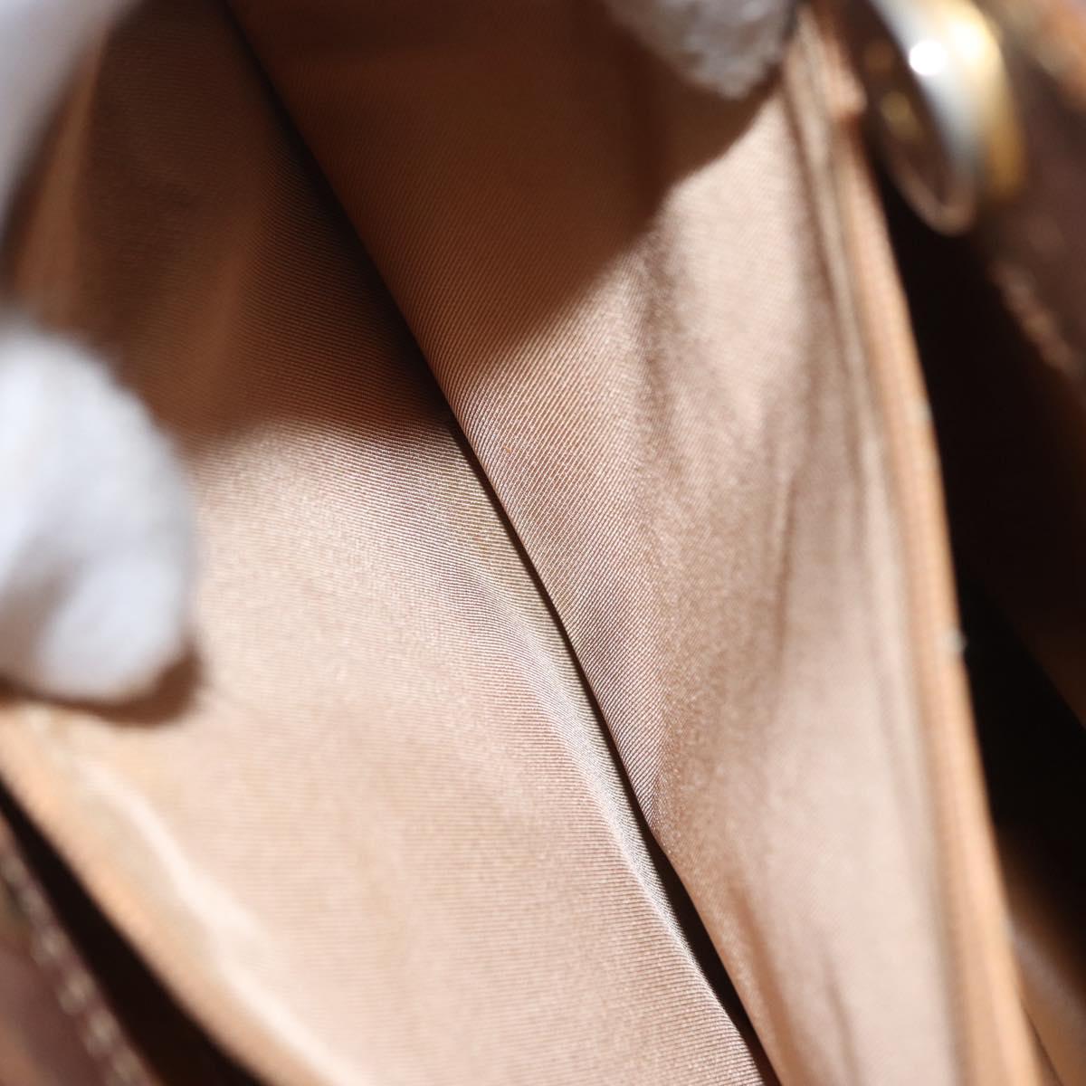 GUCCI Bamboo Tote Bag Leather Brown Gold 002 2865 0260 Auth 170330