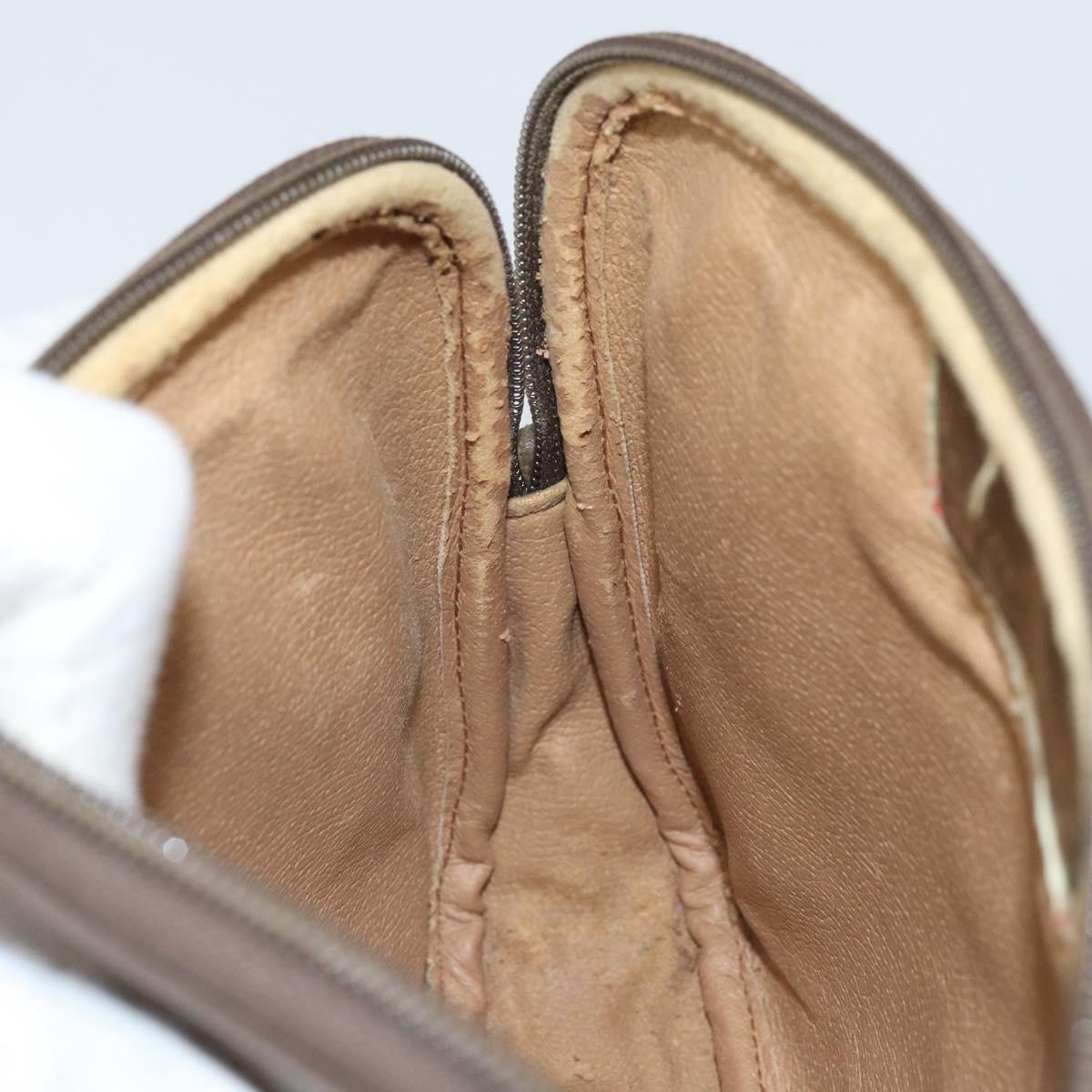 GUCCI GG Supreme Shoulder Bag PVC Beige Gold 97 02 068 Auth 170339