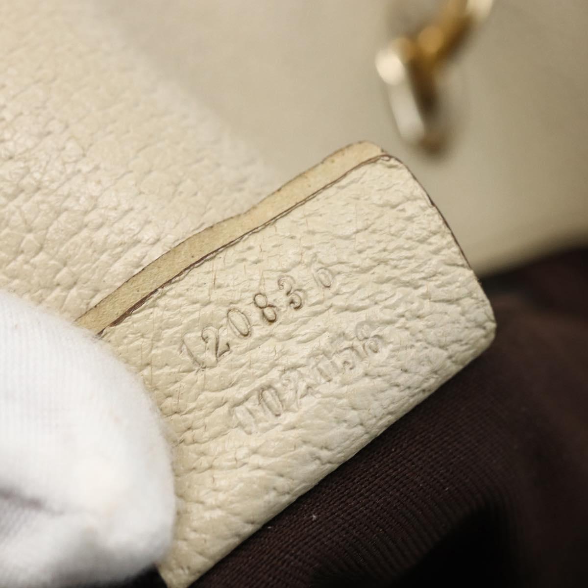 GUCCI GG Canvas Tote Bag Beige Gold 120836 Auth 170368