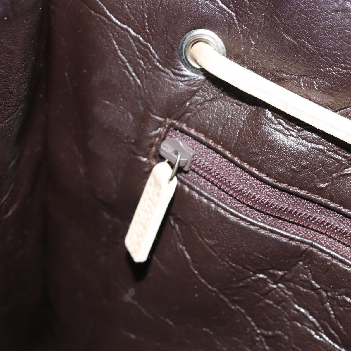 GUCCI GG Canvas Tote Bag Beige Silver 002 1053 Auth 170373