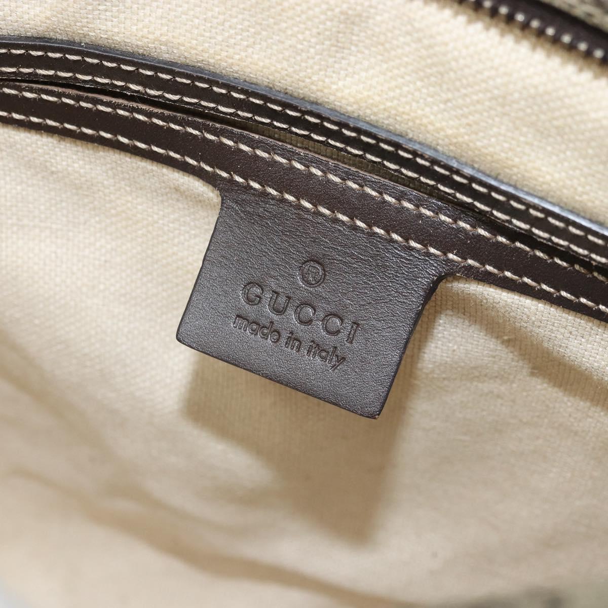 GUCCI GG Supreme Shoulder Bag PVC Beige Gold 295257 Auth 170375