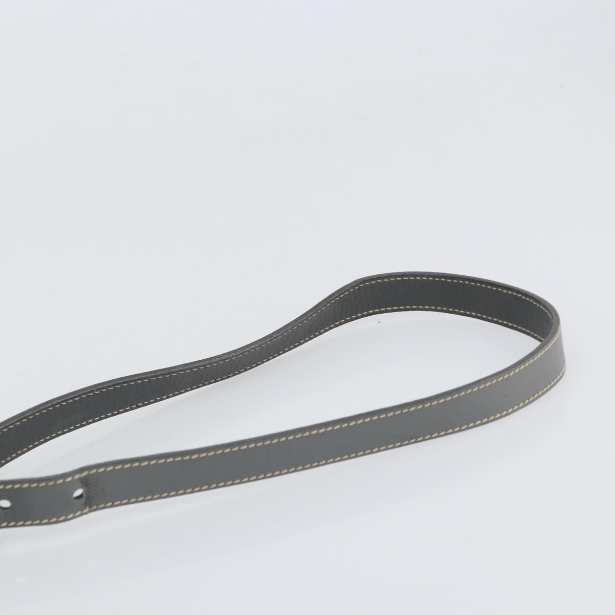 PRADA Shoulder Bag Nylon Gray Silver Auth 170376