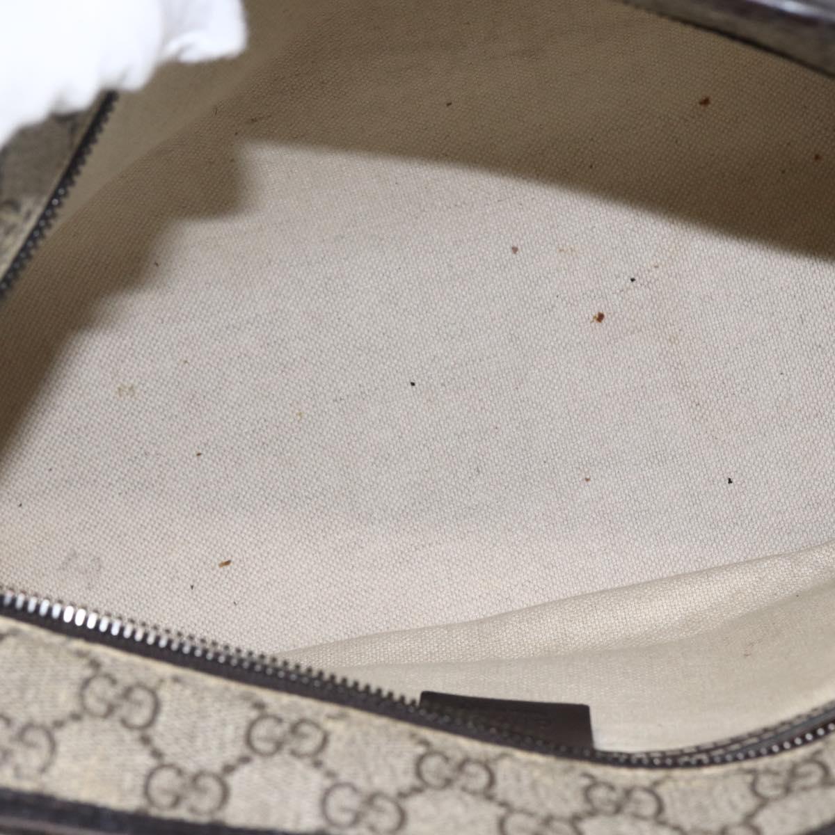 GUCCI GG Supreme Tote Bag PVC Beige 211138 Auth 170382
